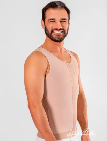 Chaleco largo bretel ancho masculino