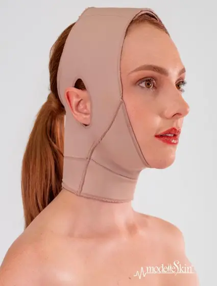 Máscara cara y cuello con abertura auricular, 3 regulaciones