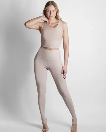 Legging de compresión graduada con pie, sin dedos